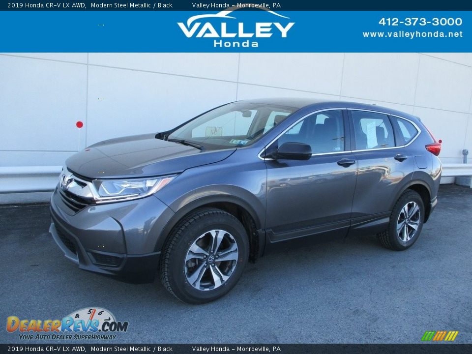 2019 Honda CR-V LX AWD Modern Steel Metallic / Black Photo #1