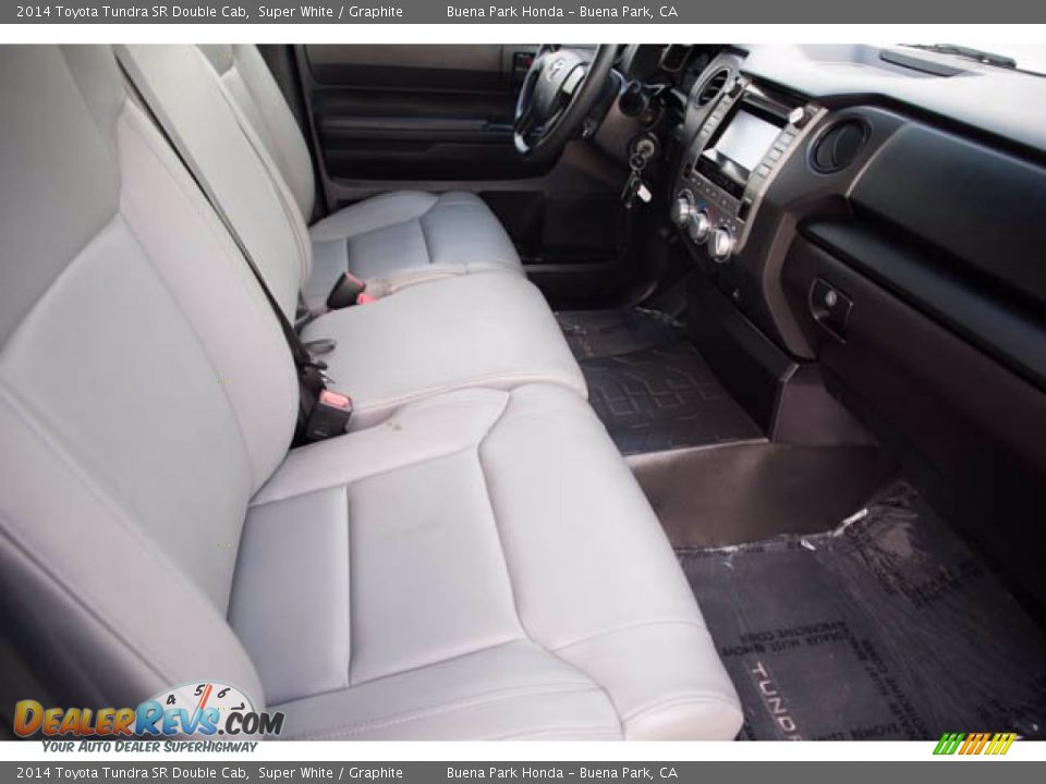 2014 Toyota Tundra SR Double Cab Super White / Graphite Photo #22