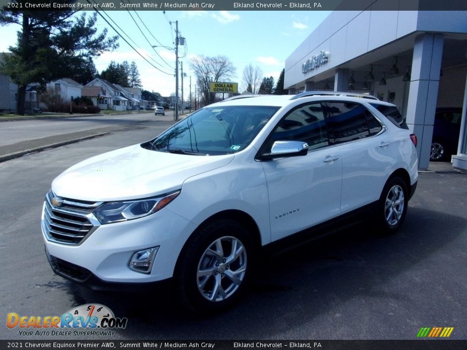 2021 Chevrolet Equinox Premier AWD Summit White / Medium Ash Gray Photo #5