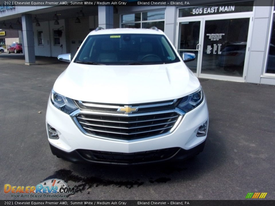 2021 Chevrolet Equinox Premier AWD Summit White / Medium Ash Gray Photo #6