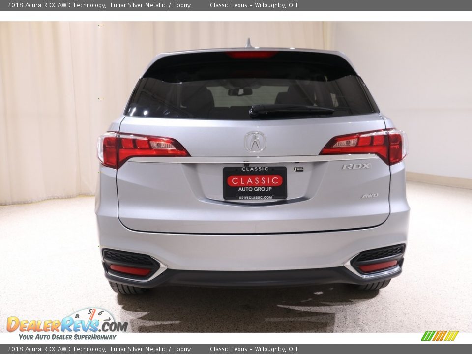 2018 Acura RDX AWD Technology Lunar Silver Metallic / Ebony Photo #20