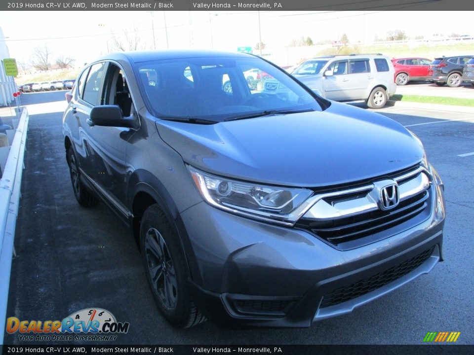 2019 Honda CR-V LX AWD Modern Steel Metallic / Black Photo #7