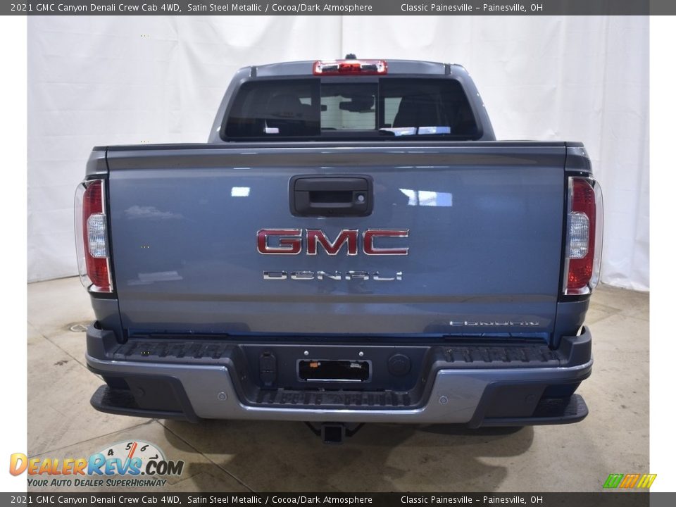 2021 GMC Canyon Denali Crew Cab 4WD Satin Steel Metallic / Cocoa/Dark Atmosphere Photo #3