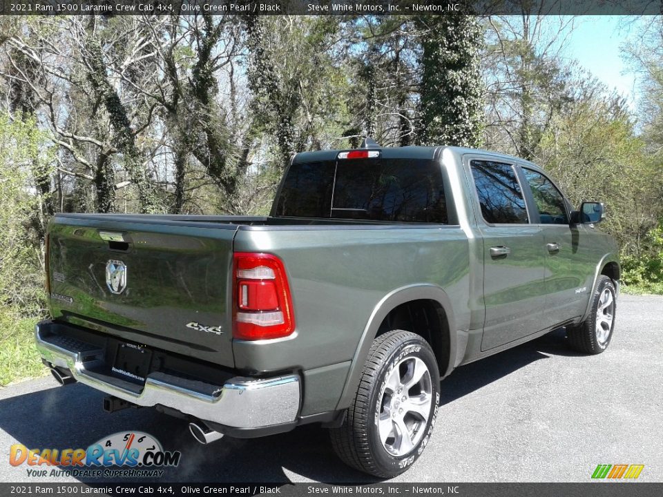 2021 Ram 1500 Laramie Crew Cab 4x4 Olive Green Pearl / Black Photo #6