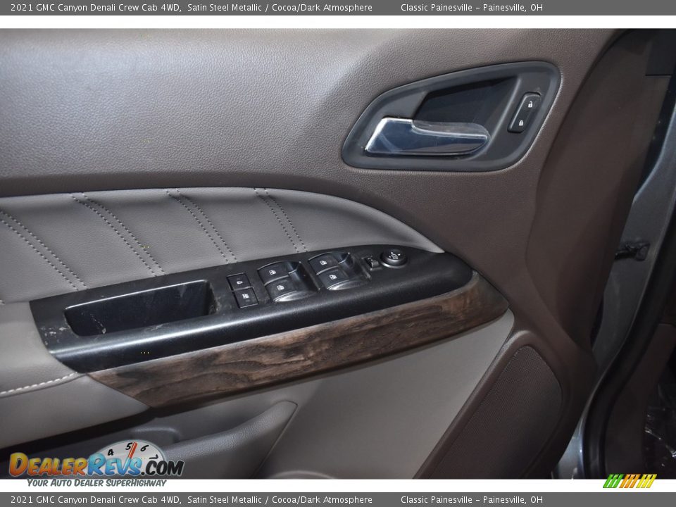 2021 GMC Canyon Denali Crew Cab 4WD Satin Steel Metallic / Cocoa/Dark Atmosphere Photo #8