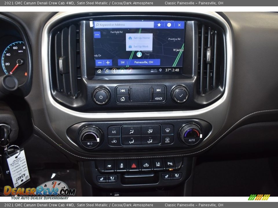 2021 GMC Canyon Denali Crew Cab 4WD Satin Steel Metallic / Cocoa/Dark Atmosphere Photo #11