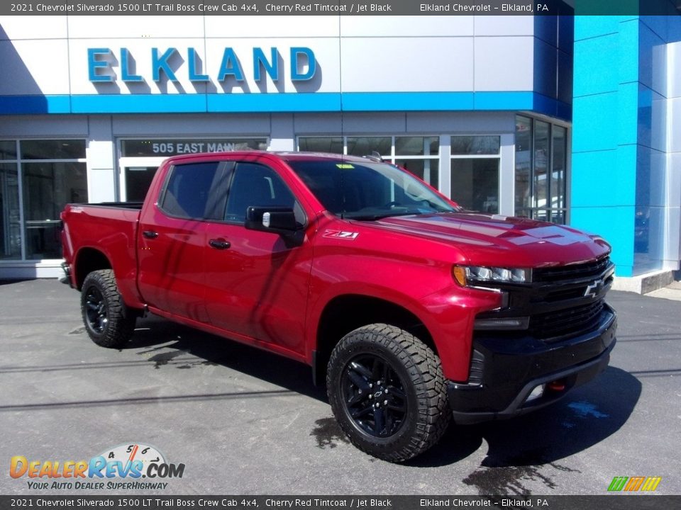 2021 Chevrolet Silverado 1500 LT Trail Boss Crew Cab 4x4 Cherry Red Tintcoat / Jet Black Photo #1