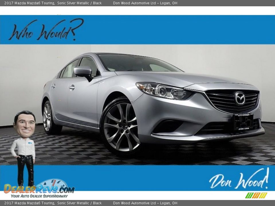 2017 Mazda Mazda6 Touring Sonic Silver Metallic / Black Photo #1
