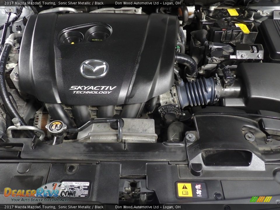 2017 Mazda Mazda6 Touring Sonic Silver Metallic / Black Photo #7