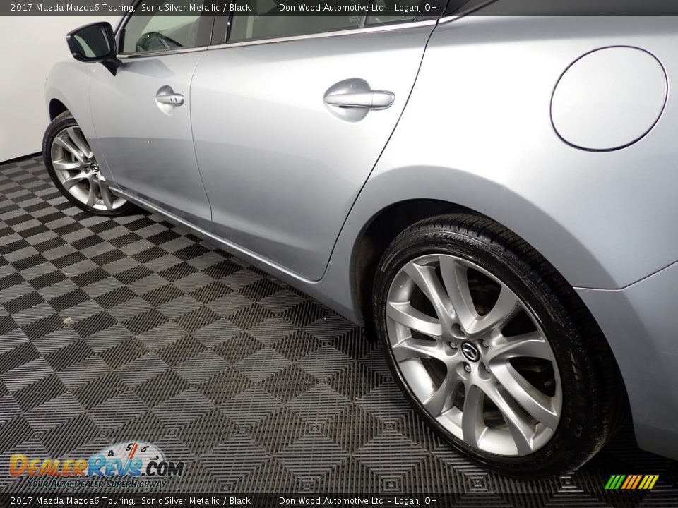 2017 Mazda Mazda6 Touring Sonic Silver Metallic / Black Photo #10