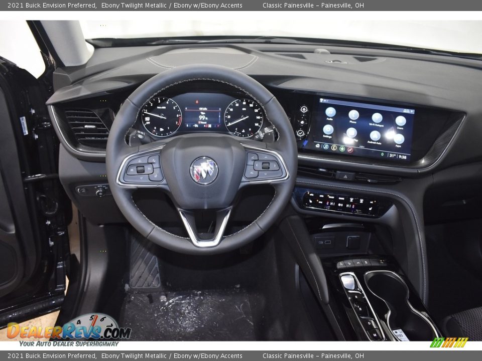 2021 Buick Envision Preferred Ebony Twilight Metallic / Ebony w/Ebony Accents Photo #10