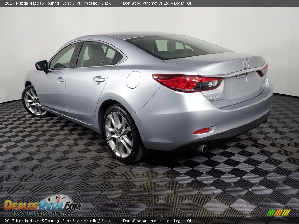 2017 Mazda Mazda6 Touring Sonic Silver Metallic / Black Photo #11