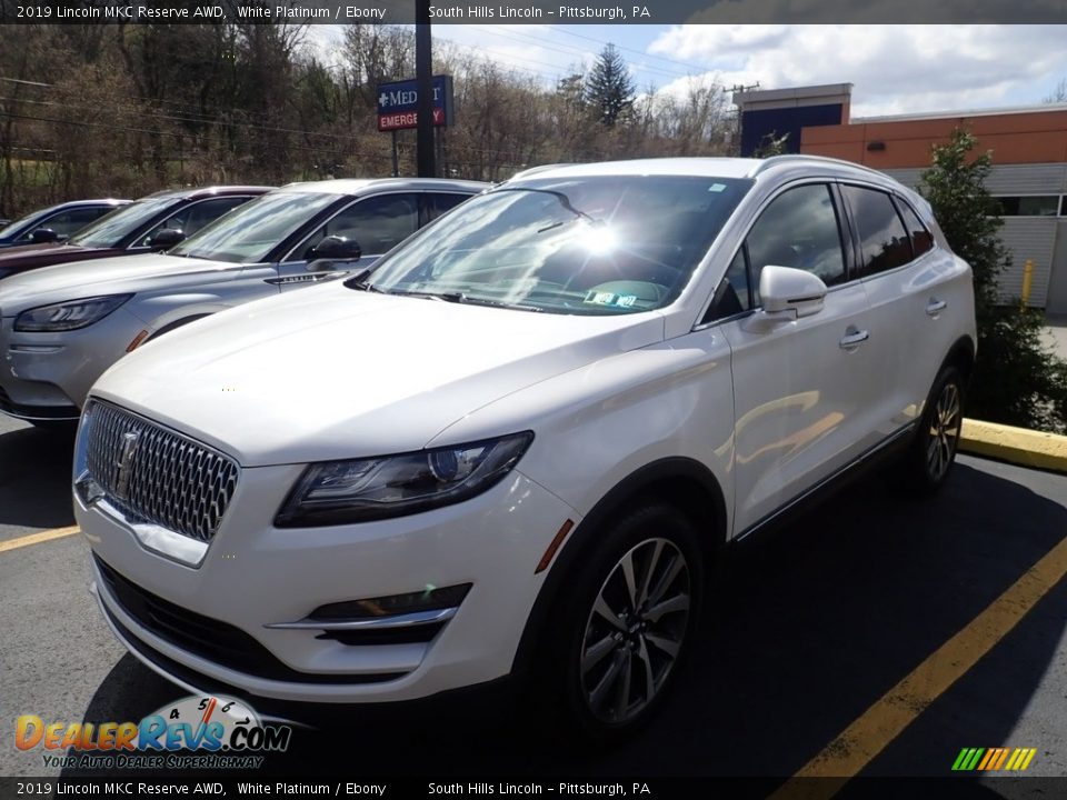 2019 Lincoln MKC Reserve AWD White Platinum / Ebony Photo #1