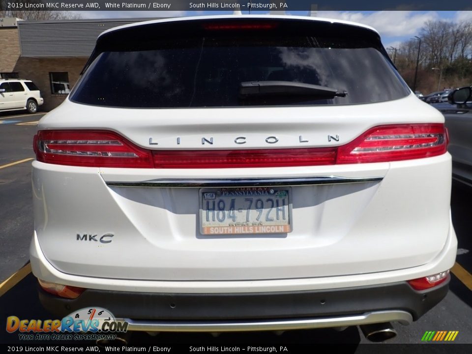 2019 Lincoln MKC Reserve AWD White Platinum / Ebony Photo #3