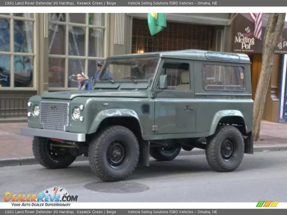 1991 Land Rover Defender 90 Hardtop Keswick Green / Beige Photo #1