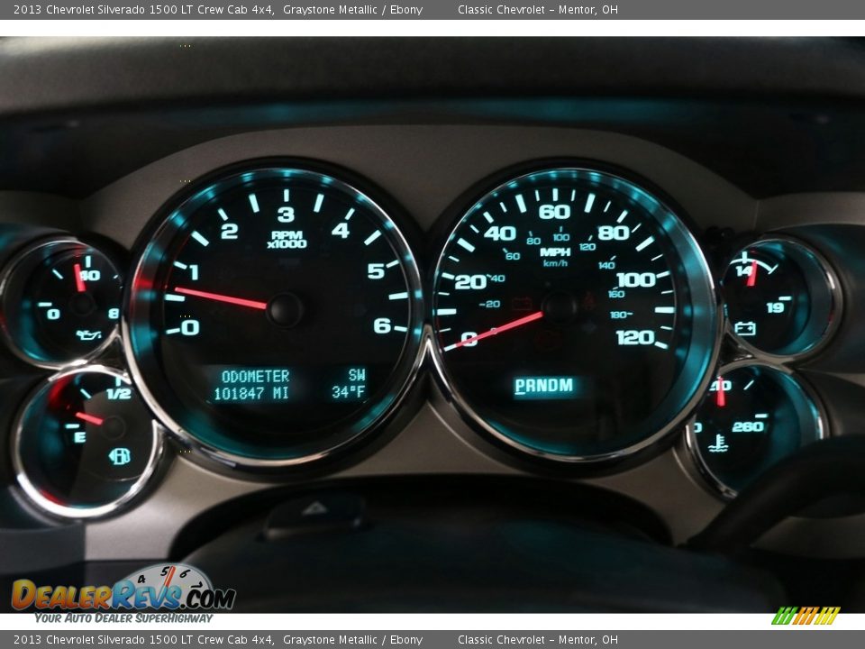 2013 Chevrolet Silverado 1500 LT Crew Cab 4x4 Graystone Metallic / Ebony Photo #8