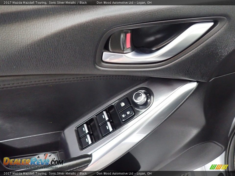 2017 Mazda Mazda6 Touring Sonic Silver Metallic / Black Photo #18