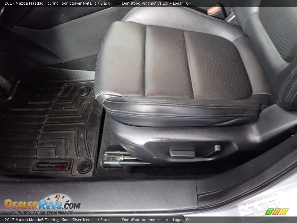 2017 Mazda Mazda6 Touring Sonic Silver Metallic / Black Photo #19