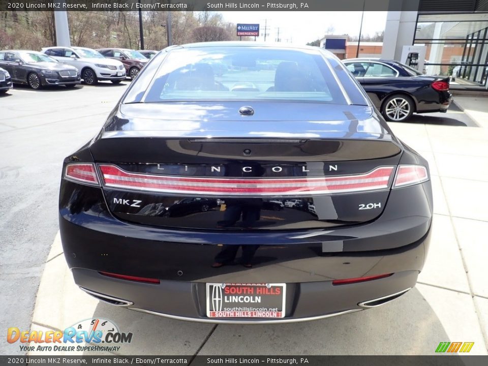 2020 Lincoln MKZ Reserve Infinite Black / Ebony/Terracotta Photo #4