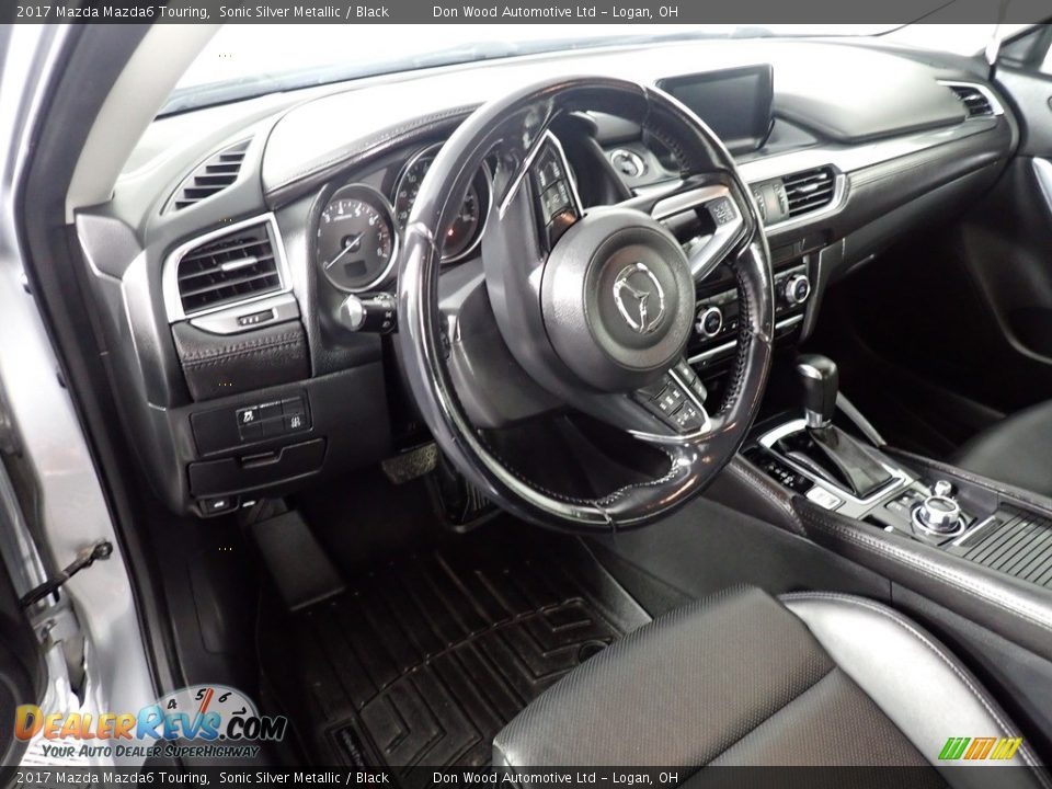 2017 Mazda Mazda6 Touring Sonic Silver Metallic / Black Photo #21