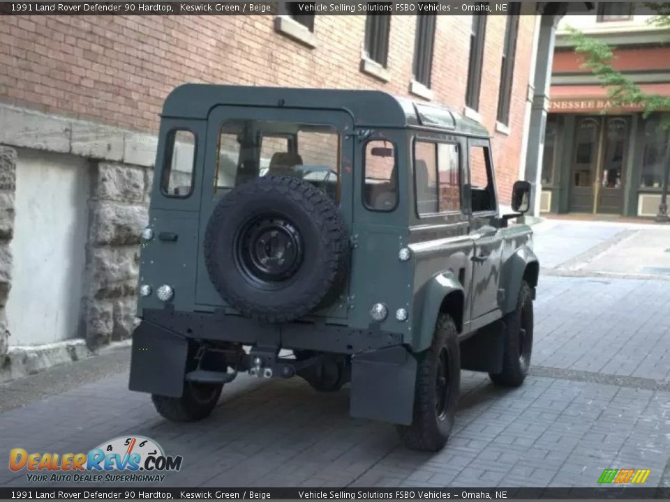 1991 Land Rover Defender 90 Hardtop Keswick Green / Beige Photo #6