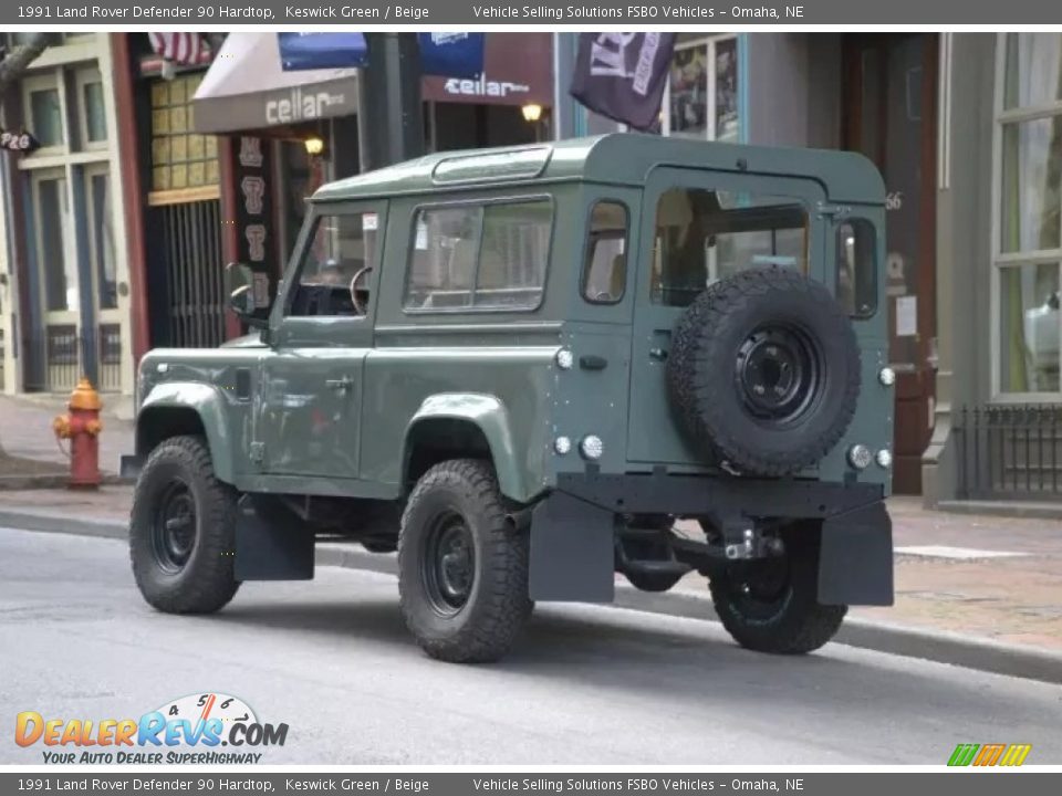 1991 Land Rover Defender 90 Hardtop Keswick Green / Beige Photo #7