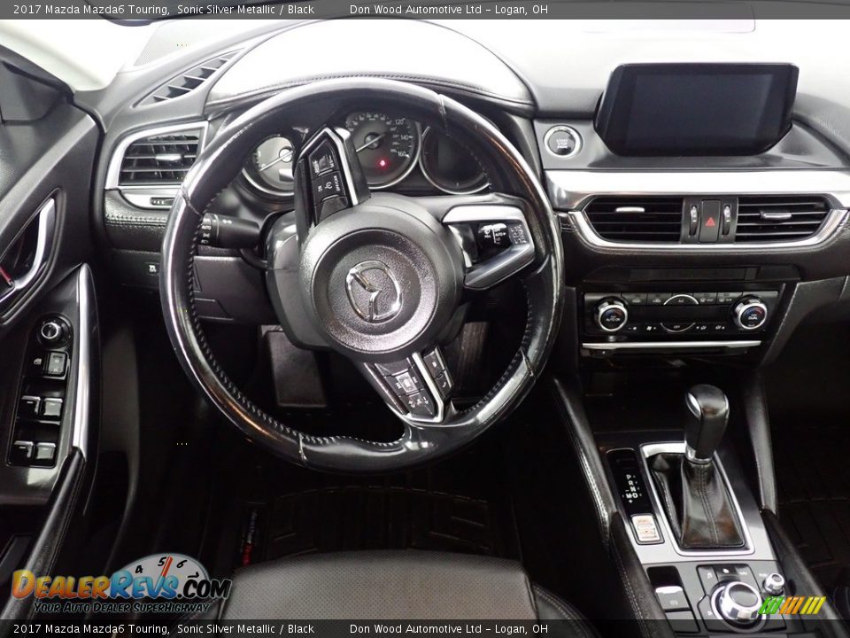 2017 Mazda Mazda6 Touring Sonic Silver Metallic / Black Photo #25