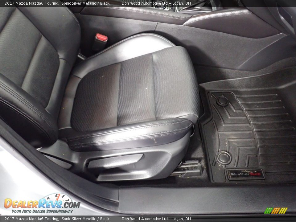 2017 Mazda Mazda6 Touring Sonic Silver Metallic / Black Photo #29