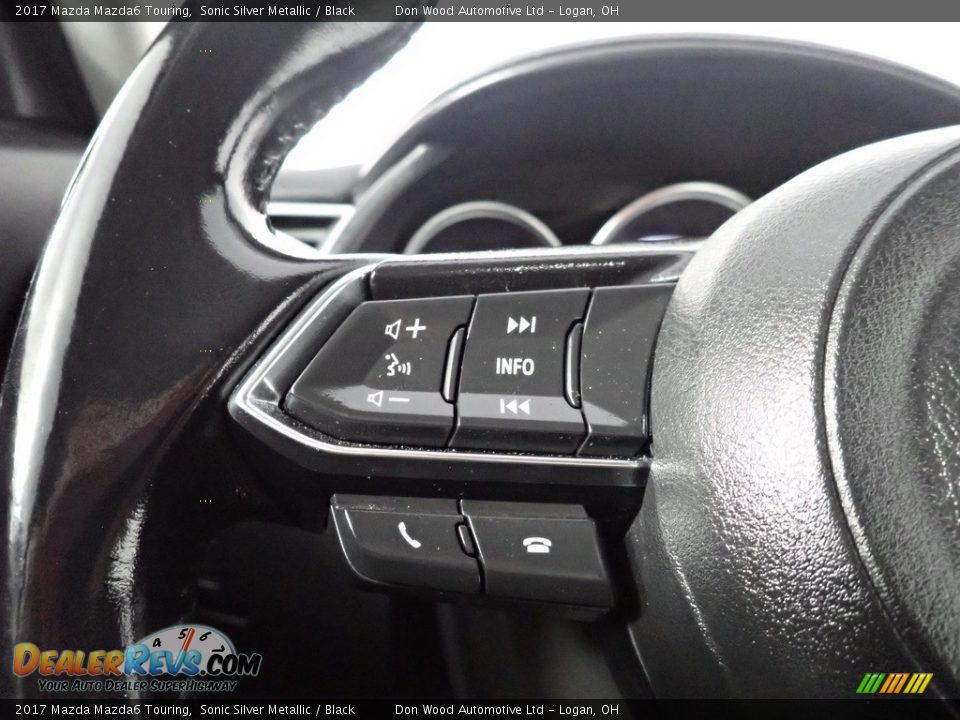 2017 Mazda Mazda6 Touring Sonic Silver Metallic / Black Photo #34