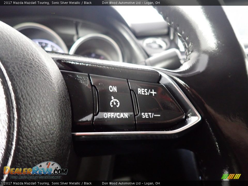 2017 Mazda Mazda6 Touring Sonic Silver Metallic / Black Photo #35