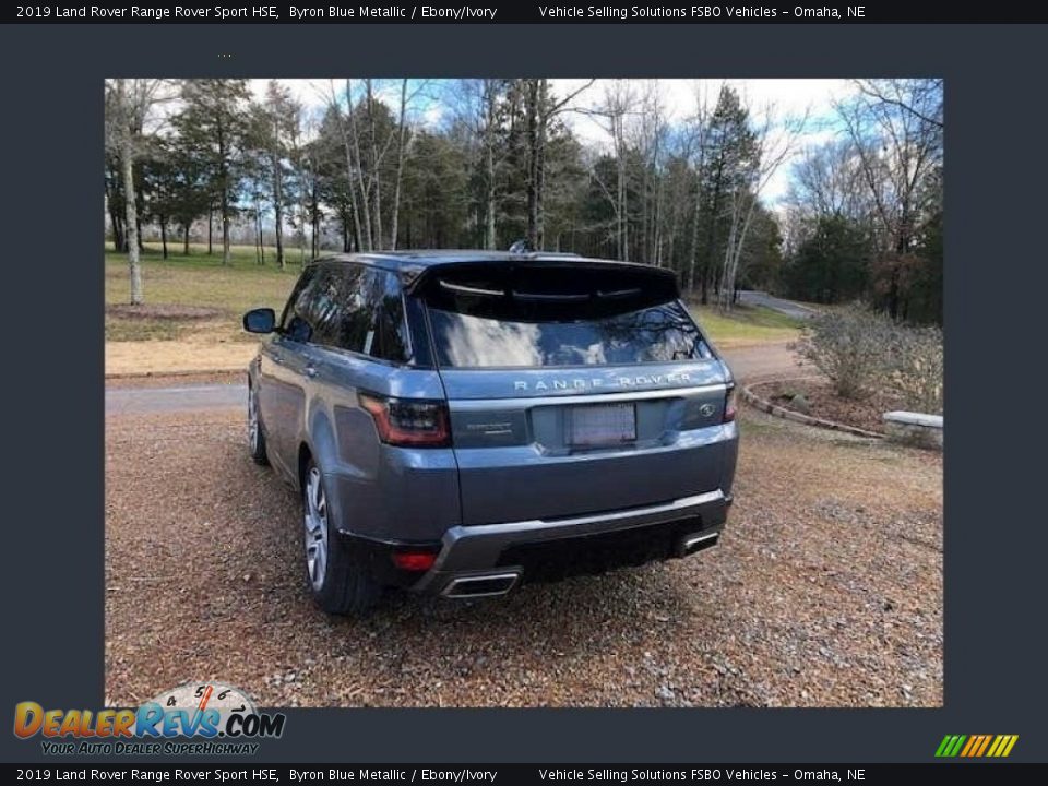 2019 Land Rover Range Rover Sport HSE Byron Blue Metallic / Ebony/Ivory Photo #8