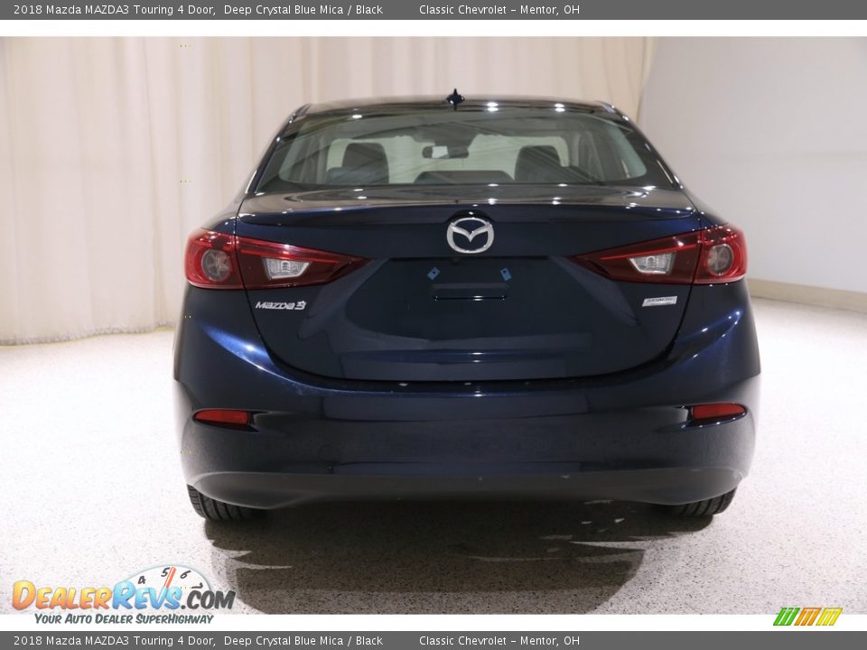 2018 Mazda MAZDA3 Touring 4 Door Deep Crystal Blue Mica / Black Photo #18