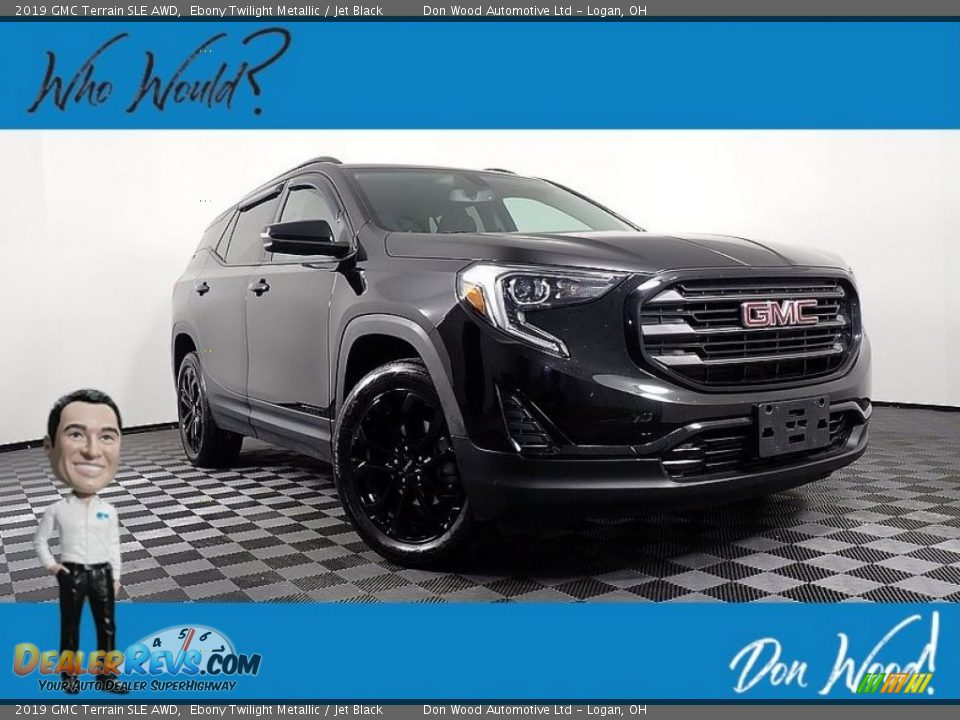 2019 GMC Terrain SLE AWD Ebony Twilight Metallic / Jet Black Photo #1