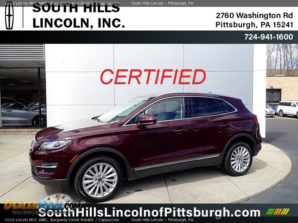 2019 Lincoln MKC AWD Burgundy Velvet Metallic / Cappuccino Photo #1