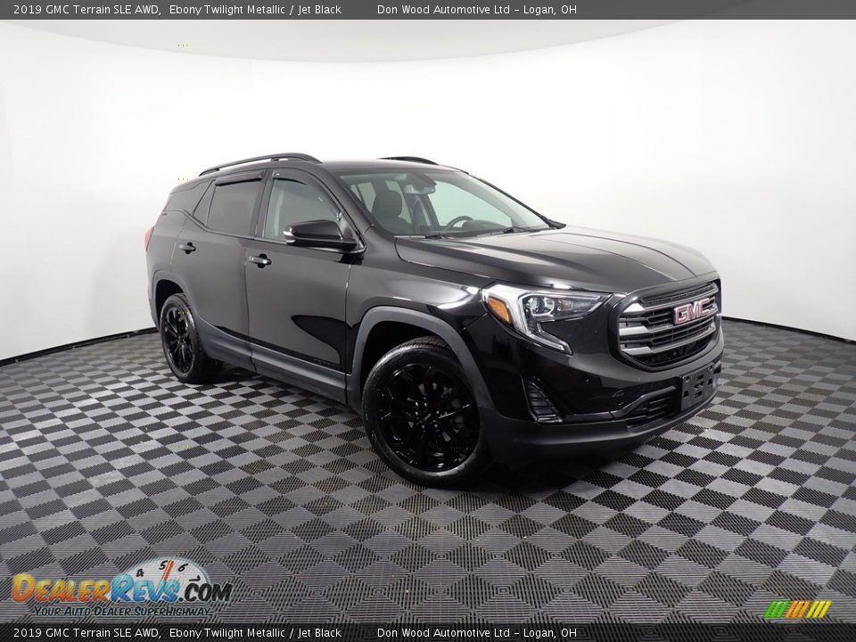 2019 GMC Terrain SLE AWD Ebony Twilight Metallic / Jet Black Photo #3