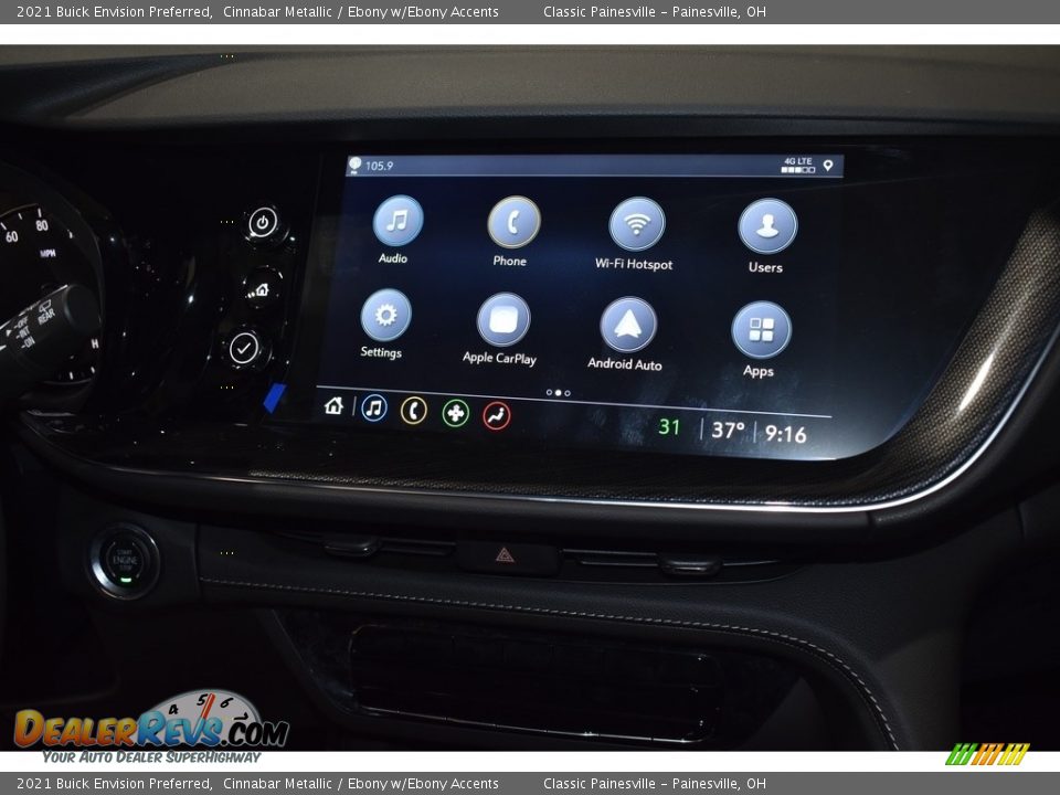 2021 Buick Envision Preferred Cinnabar Metallic / Ebony w/Ebony Accents Photo #13