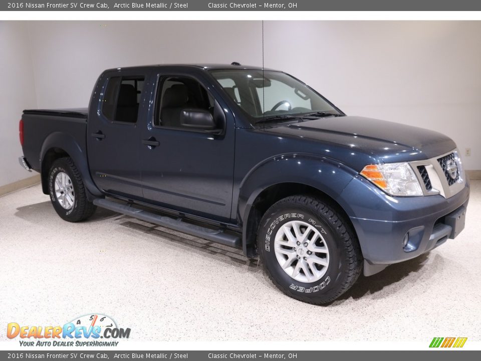 2016 Nissan Frontier SV Crew Cab Arctic Blue Metallic / Steel Photo #1