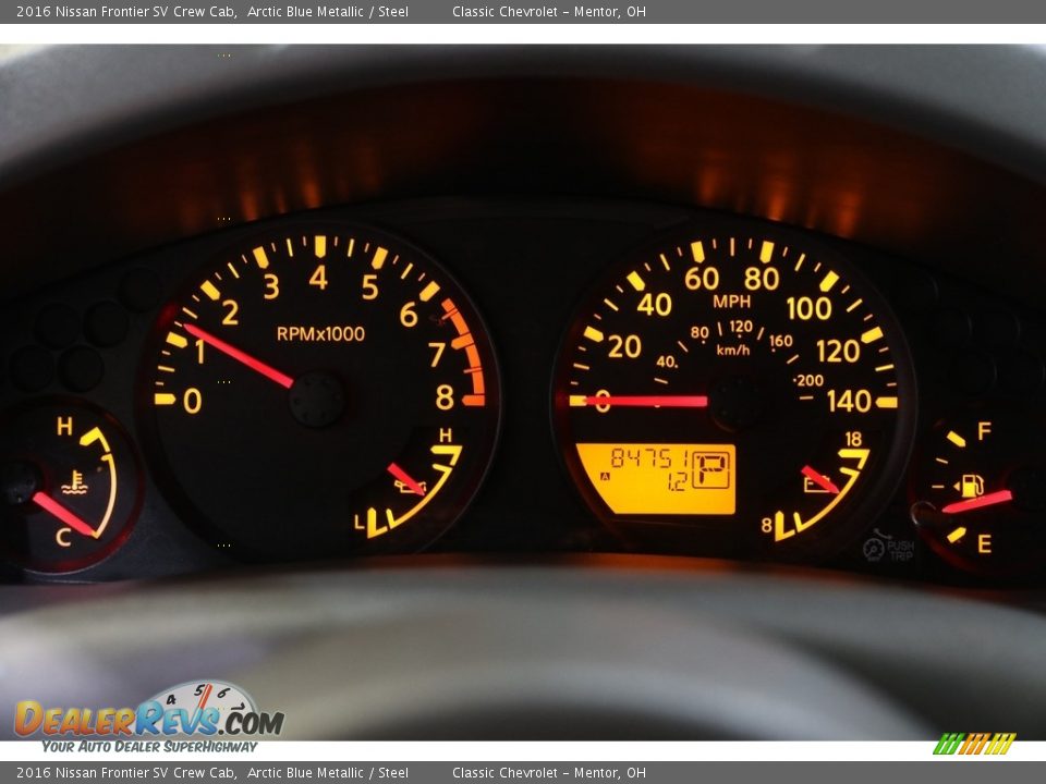 2016 Nissan Frontier SV Crew Cab Gauges Photo #6