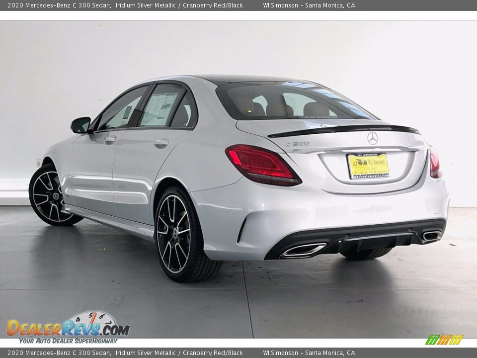 2020 Mercedes-Benz C 300 Sedan Iridium Silver Metallic / Cranberry Red/Black Photo #2
