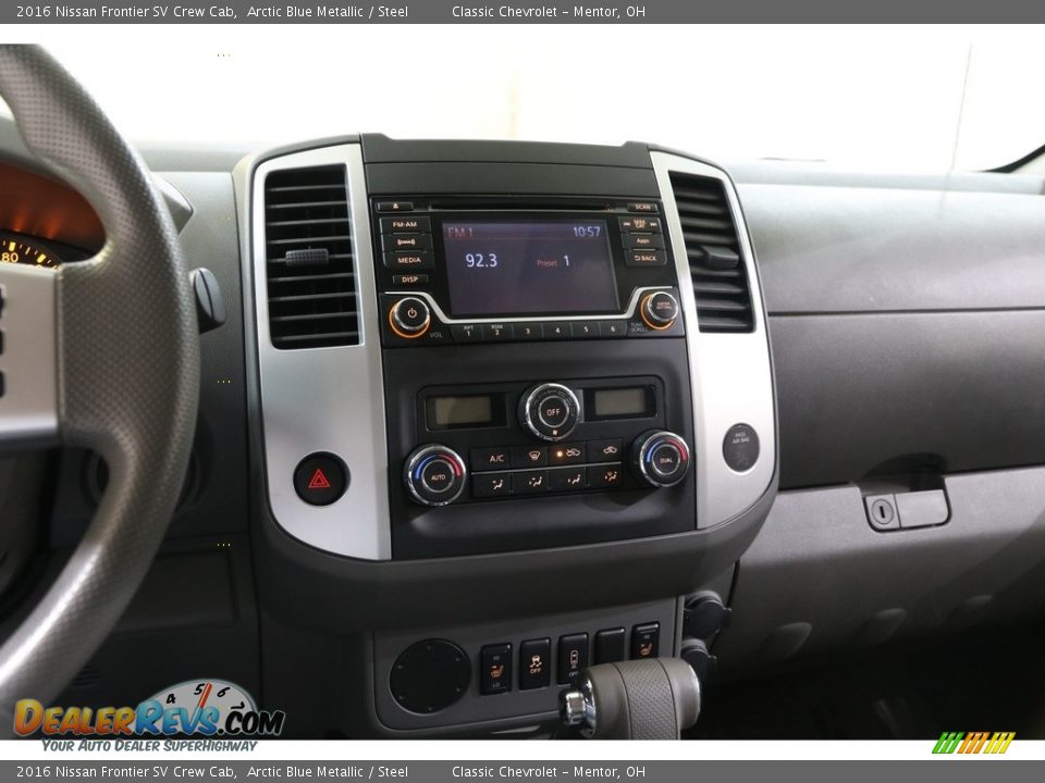 2016 Nissan Frontier SV Crew Cab Arctic Blue Metallic / Steel Photo #7