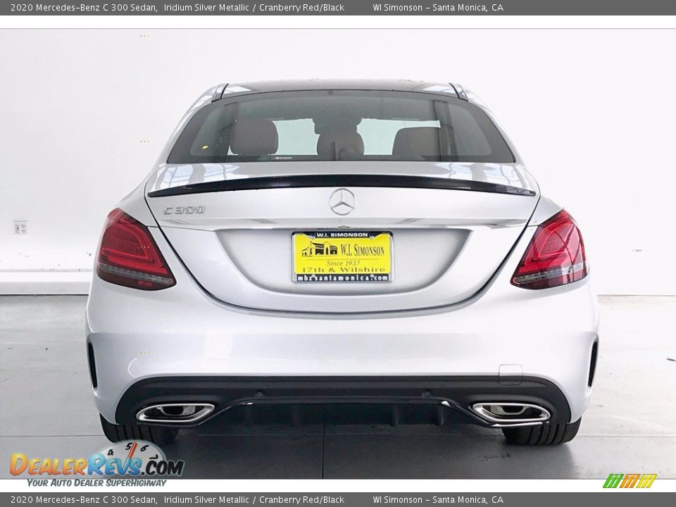 2020 Mercedes-Benz C 300 Sedan Iridium Silver Metallic / Cranberry Red/Black Photo #3