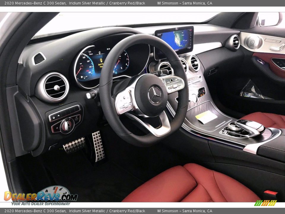 2020 Mercedes-Benz C 300 Sedan Iridium Silver Metallic / Cranberry Red/Black Photo #4