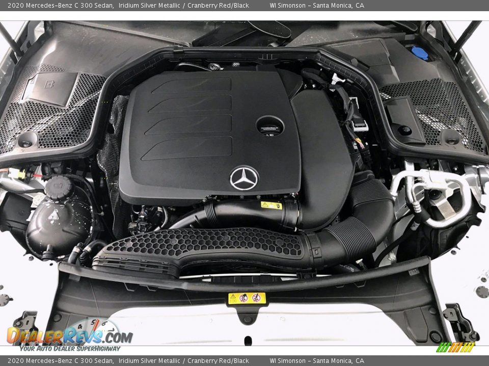 2020 Mercedes-Benz C 300 Sedan Iridium Silver Metallic / Cranberry Red/Black Photo #8