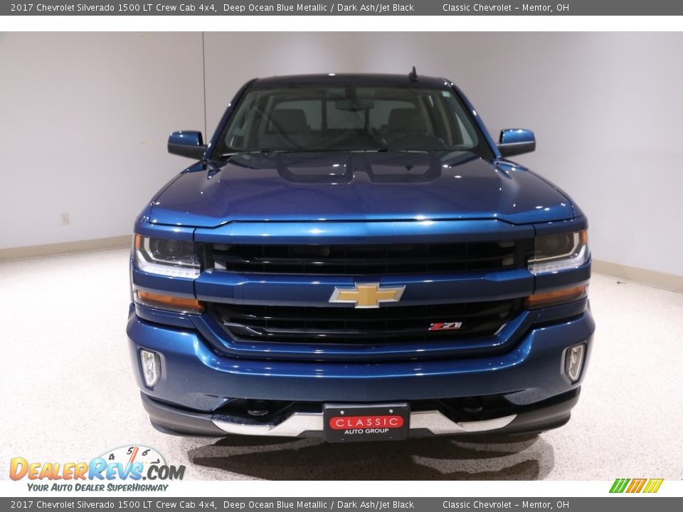 2017 Chevrolet Silverado 1500 LT Crew Cab 4x4 Deep Ocean Blue Metallic / Dark Ash/Jet Black Photo #2