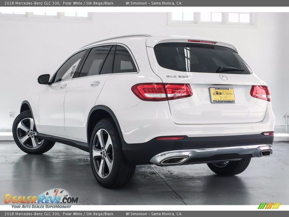 2018 Mercedes-Benz GLC 300 Polar White / Silk Beige/Black Photo #3