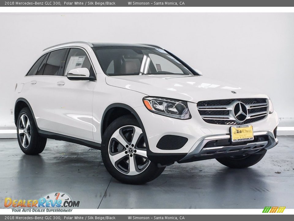 2018 Mercedes-Benz GLC 300 Polar White / Silk Beige/Black Photo #12