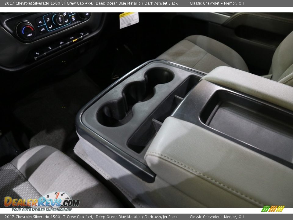 2017 Chevrolet Silverado 1500 LT Crew Cab 4x4 Deep Ocean Blue Metallic / Dark Ash/Jet Black Photo #14