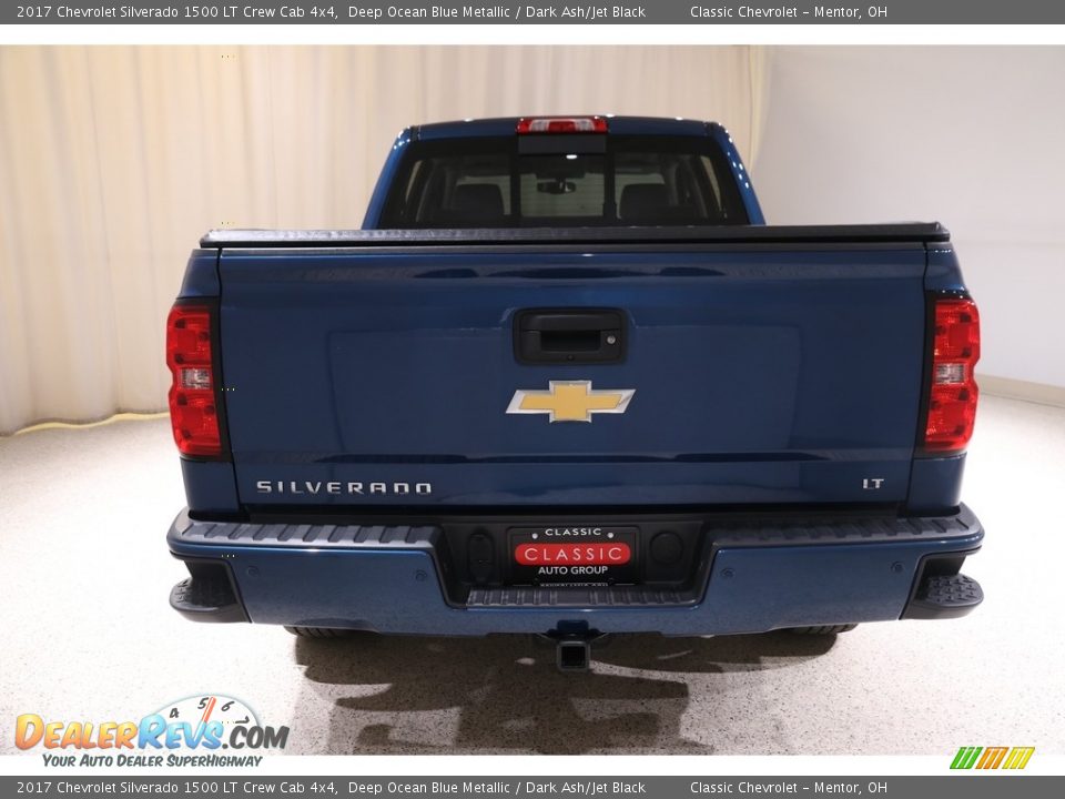 2017 Chevrolet Silverado 1500 LT Crew Cab 4x4 Deep Ocean Blue Metallic / Dark Ash/Jet Black Photo #18