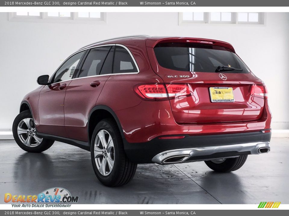 2018 Mercedes-Benz GLC 300 designo Cardinal Red Metallic / Black Photo #3