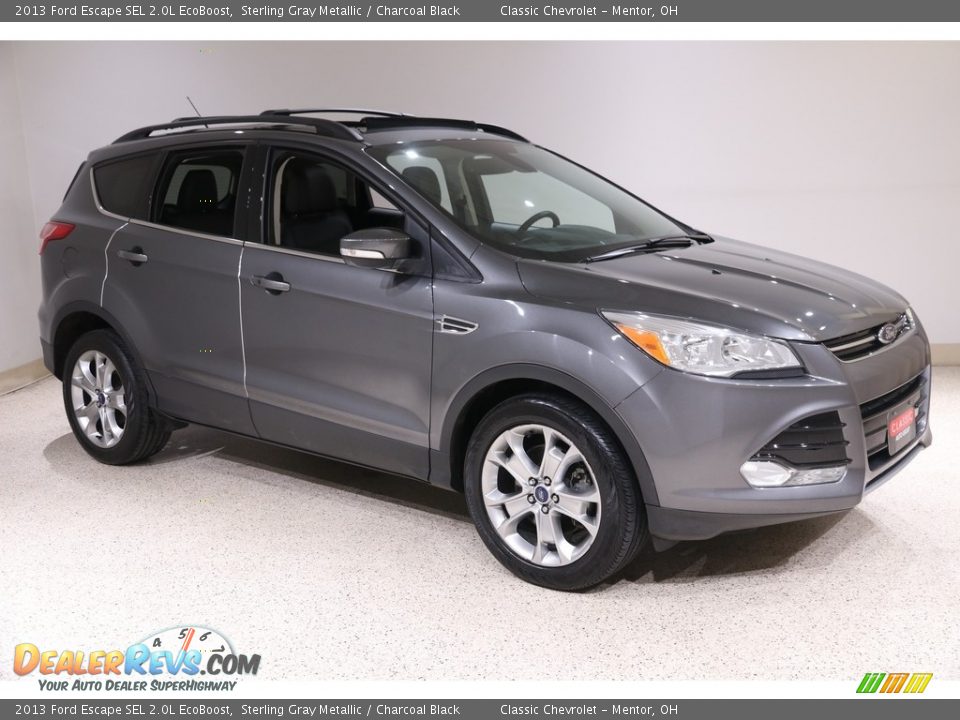 2013 Ford Escape SEL 2.0L EcoBoost Sterling Gray Metallic / Charcoal Black Photo #1